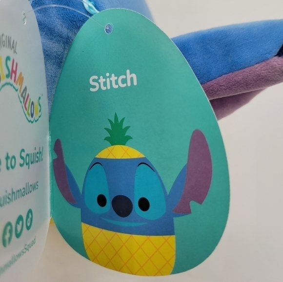 Squishmallows Disney Pineapple Stitch plush toy 6.5 Inch - Picture 6 of 8